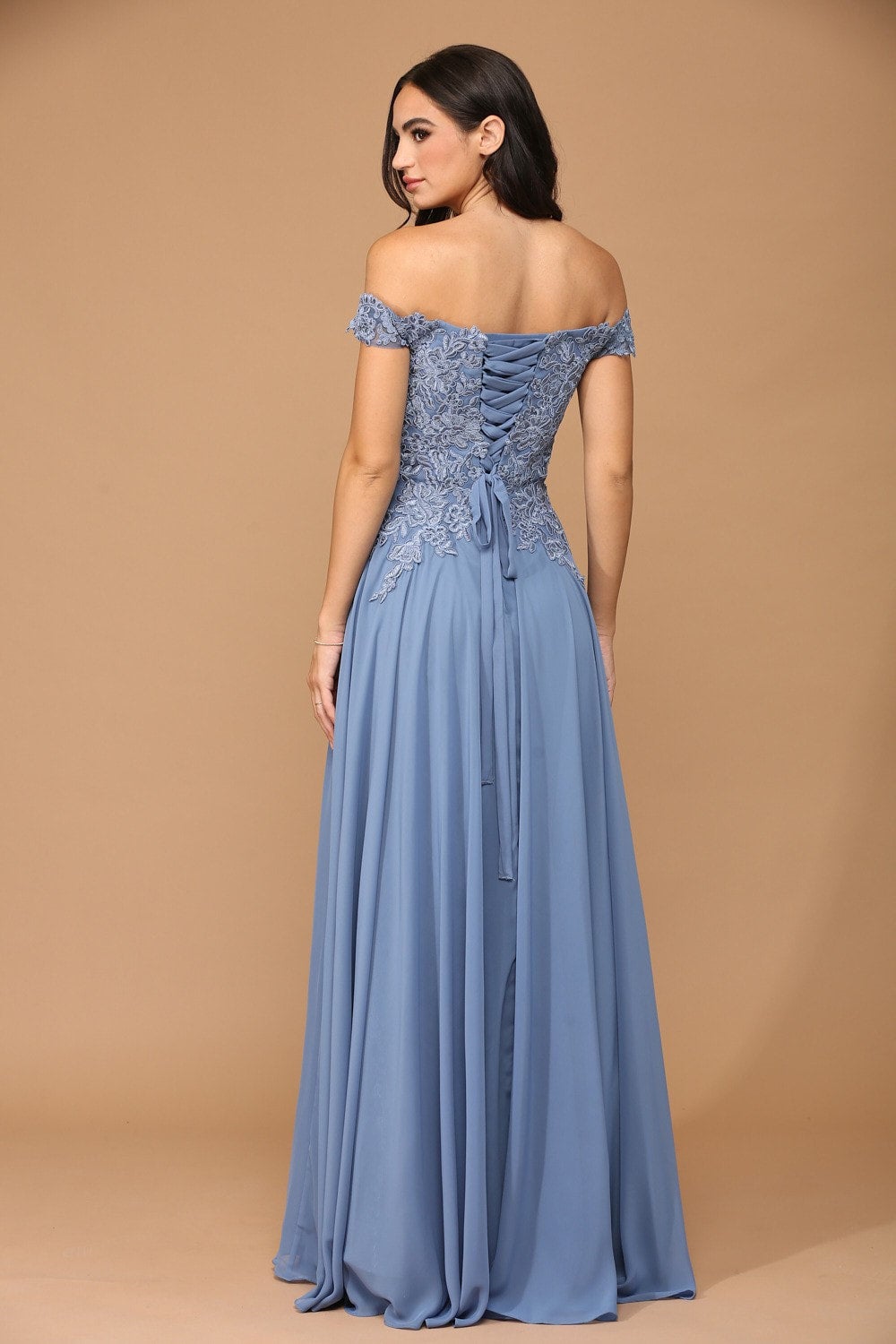princess polly baby blue dress AW Serena Dress, Fennel Seed Crystal Satin Satin Charmeuse Stretch Satin  Floor Length Halter Neckline Bridesmaid Dresses